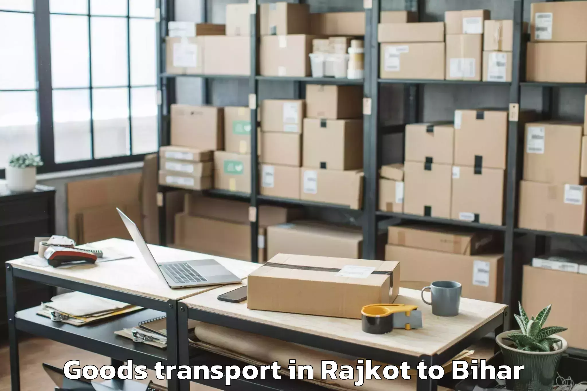 Trusted Rajkot to Surajgarha Goods Transport